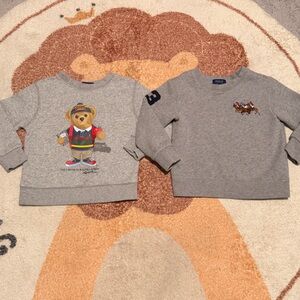 Polo by Ralph Lauren Kids Gray Bear Sweatshirts